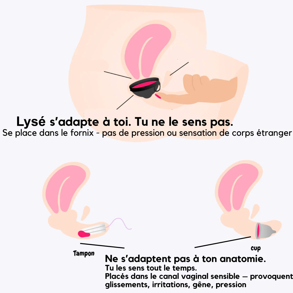 Disque Menstruel Réutilisable Lysé (1+1 gratuit)